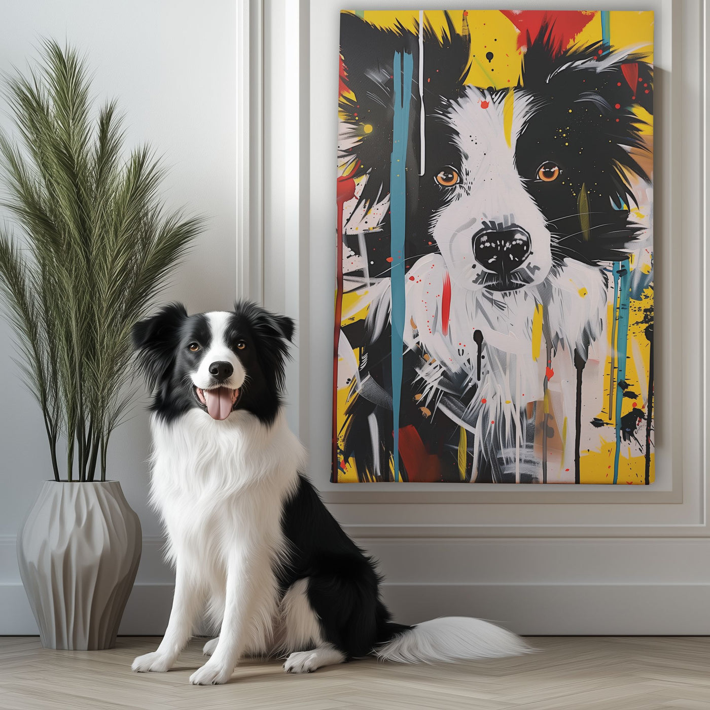 Custom Dog Painting on Canvas