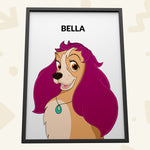 Classic Cartoon Custom Pet Portrait