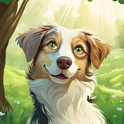 Modern Cartoon Custom Pet Portrait