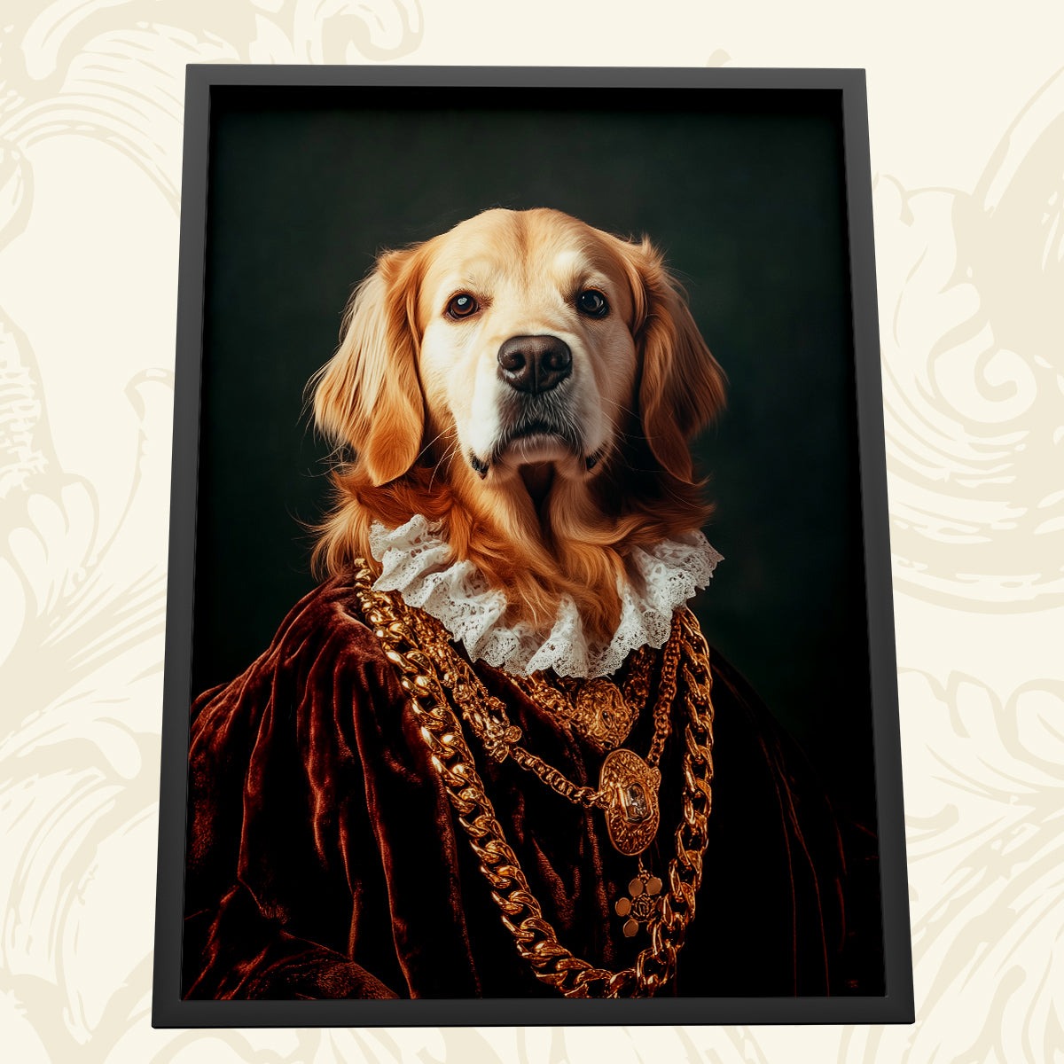 The Aristocrat Renaissance Custom Pet Portrait