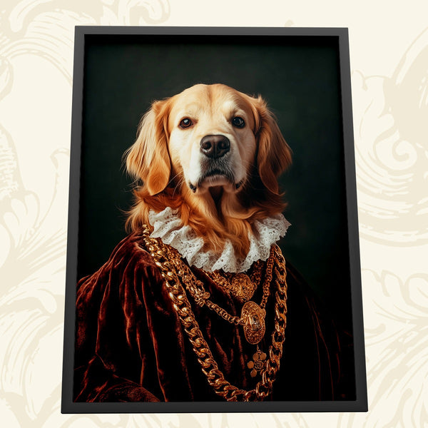 The Aristocrat Renaissance Custom Pet Portrait